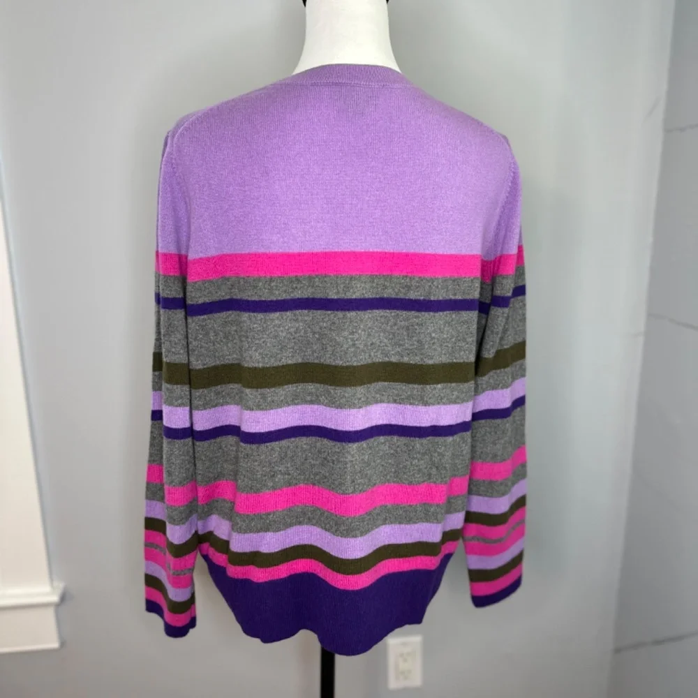 Carlisle Collection purple/grey/pink soft cashmere sweater. Excellent condition - Picture 3 of 7